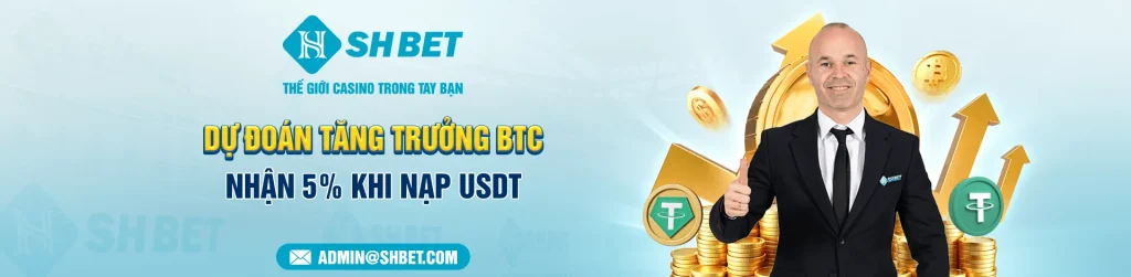 Trang Shbetv8 kim tặng 5% khi nạp USDT